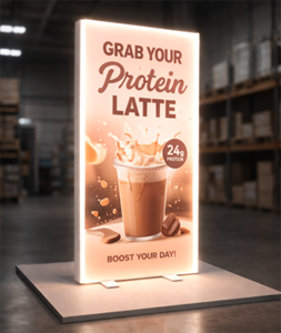 Show details for LED Standing LightBox Display