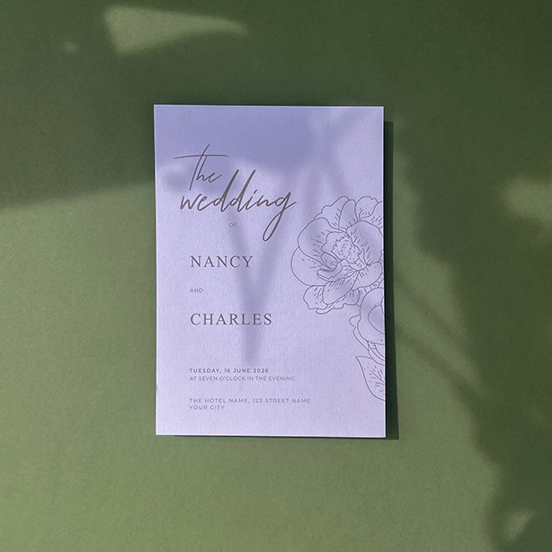 Printed invitations