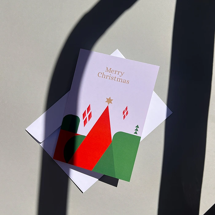 Printed Christmas and greetings cards with envelopes